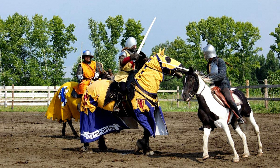 Рыцари сражаются, публика разучивает средневековые танцы: в бийском клубе любителей лошадей грядет турнир
